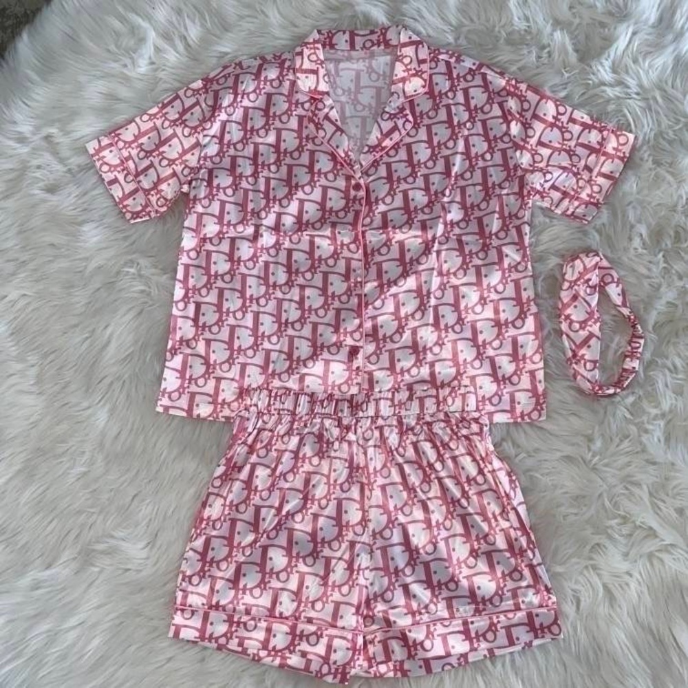 Satin Summer pajamas designer inspired